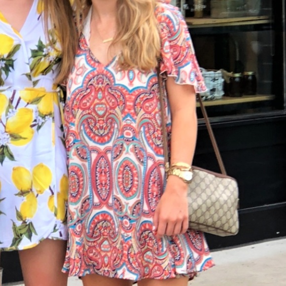 Show Me Your MuMu Dresses & Skirts - Show Me Your Mumu kylie orange paisley mini dress